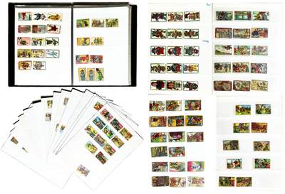 2025年吉藏纸杂文献秋季专场拍卖会 - 民国至50年代初香烟牌一册 
(烟牌)2.9×4.9cm-5.5×3.2cm