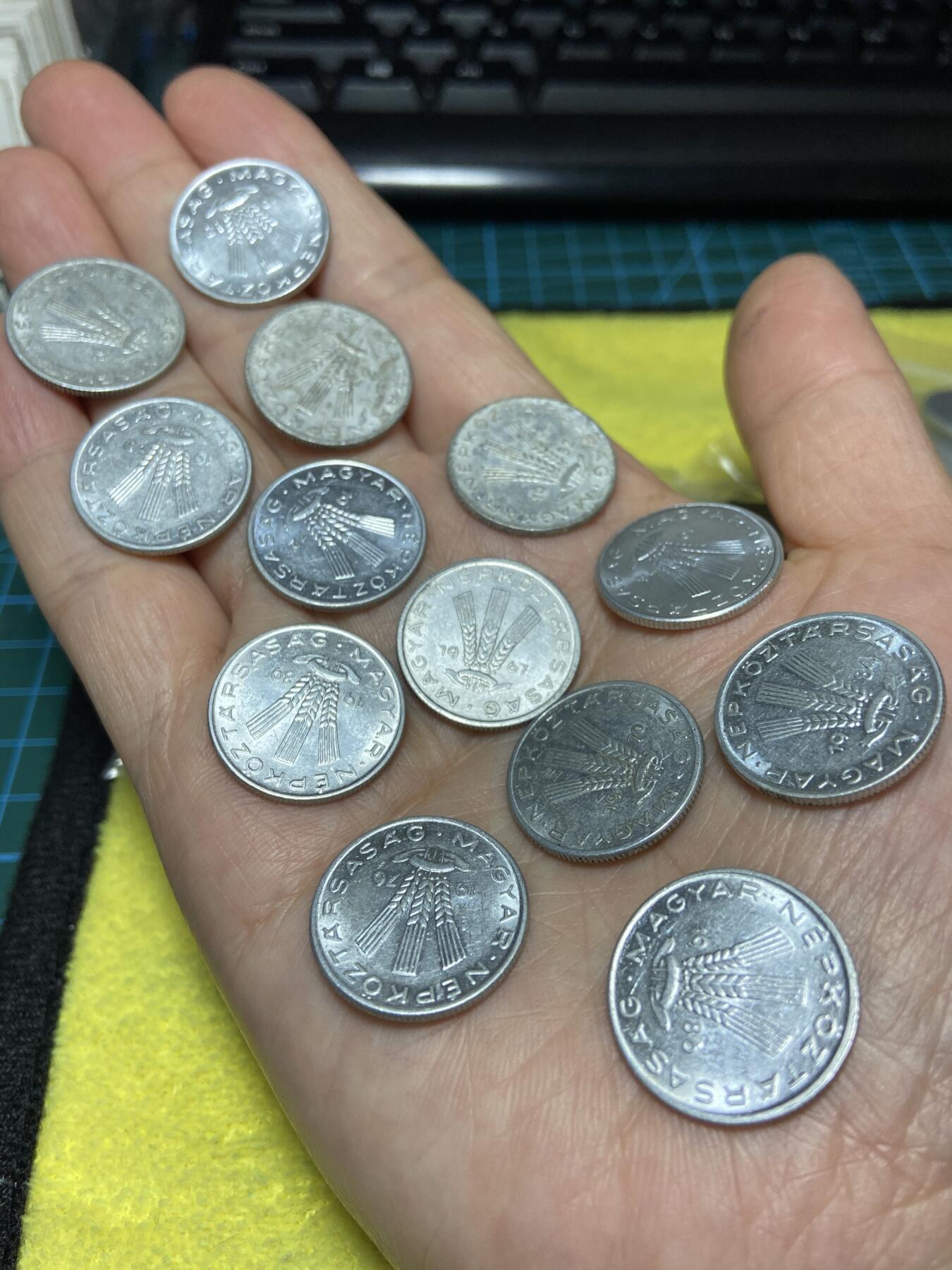 2025年第一百二十六场(总第一百五十二场）外国好品散币(免佣金) 匈牙利🇭🇺各年份20菲勒13枚