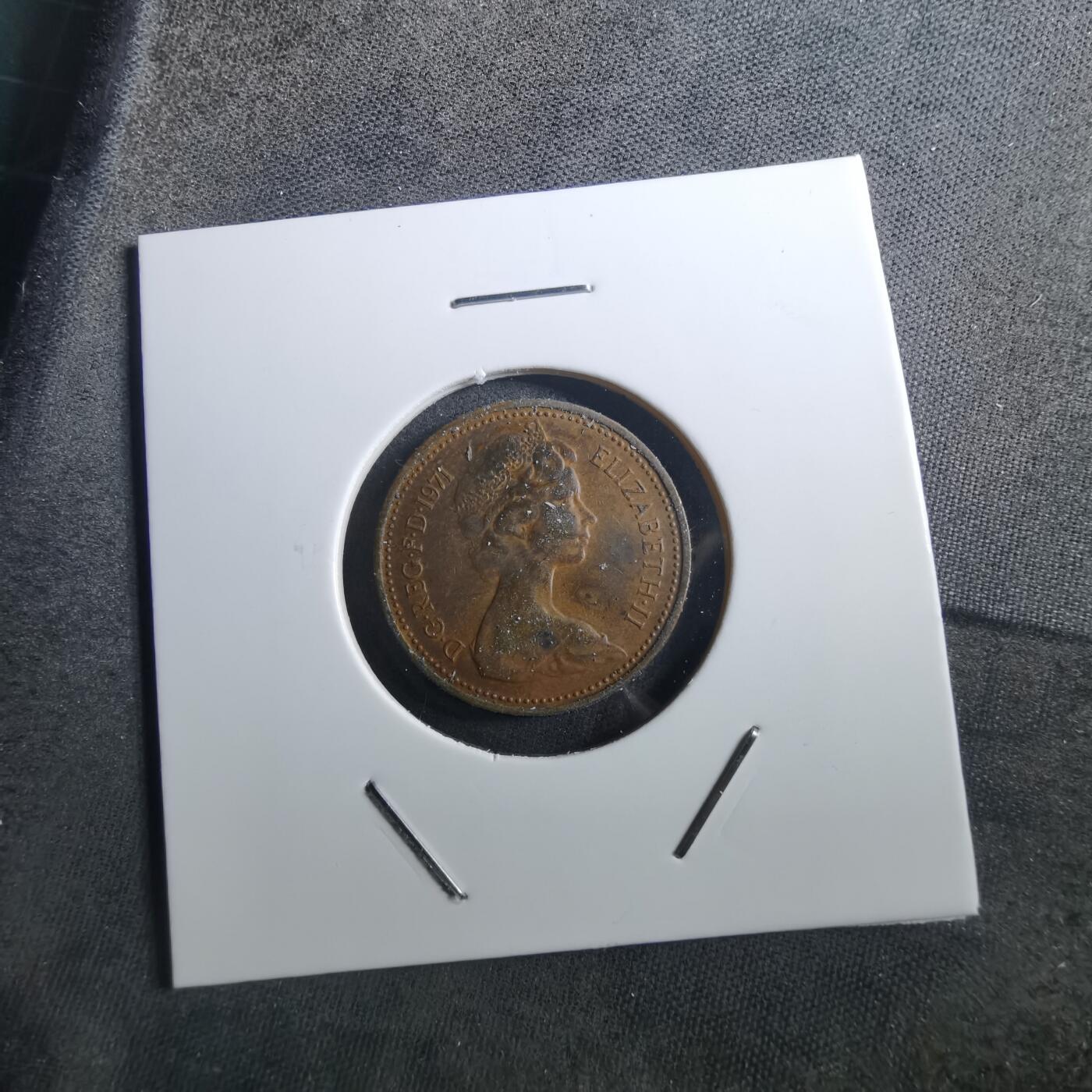 沼泽如烟--第897场 英国1971年1便士