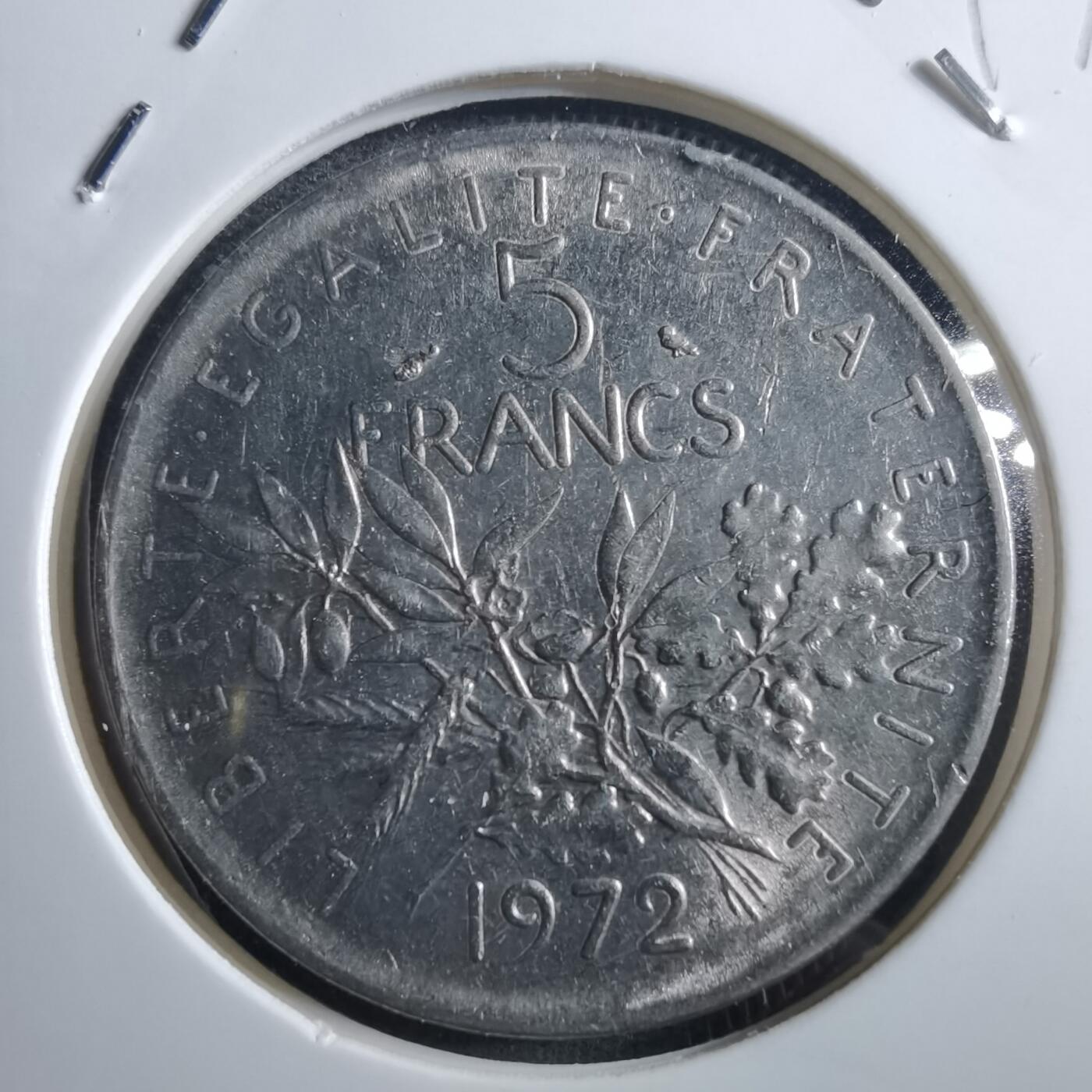 沼泽如烟--第897场 法国1972年5法郎