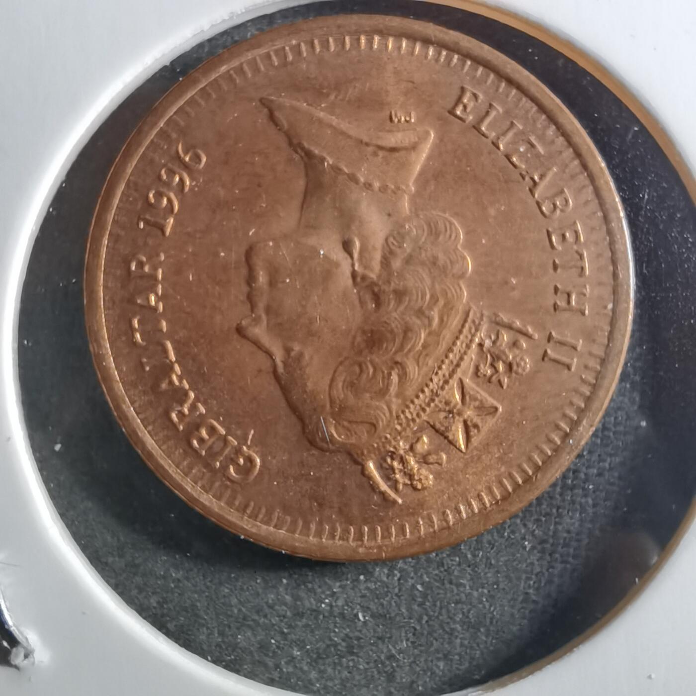 沼泽如烟--第898场 直布罗陀1996年1便士