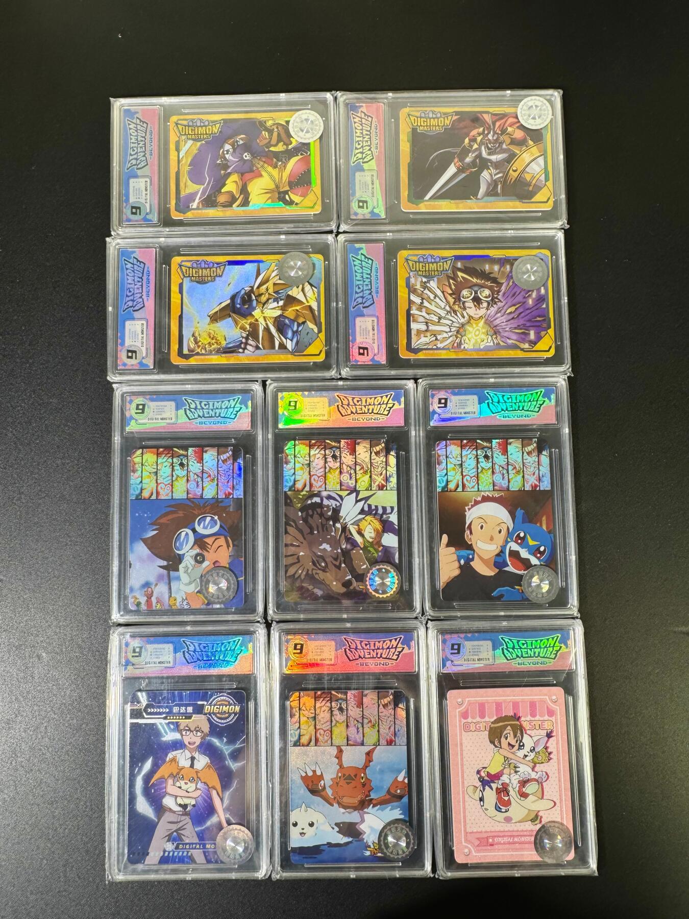 NO.15 好又多金牌大场，双11狂欢继续！每周一站式配齐，方便凑单！（周6晚8点截拍，卖家送拍0抽成！） 【评级套】正版数码宝贝 评级卡 9分 10张 有一张壳有微瑕介意勿拍