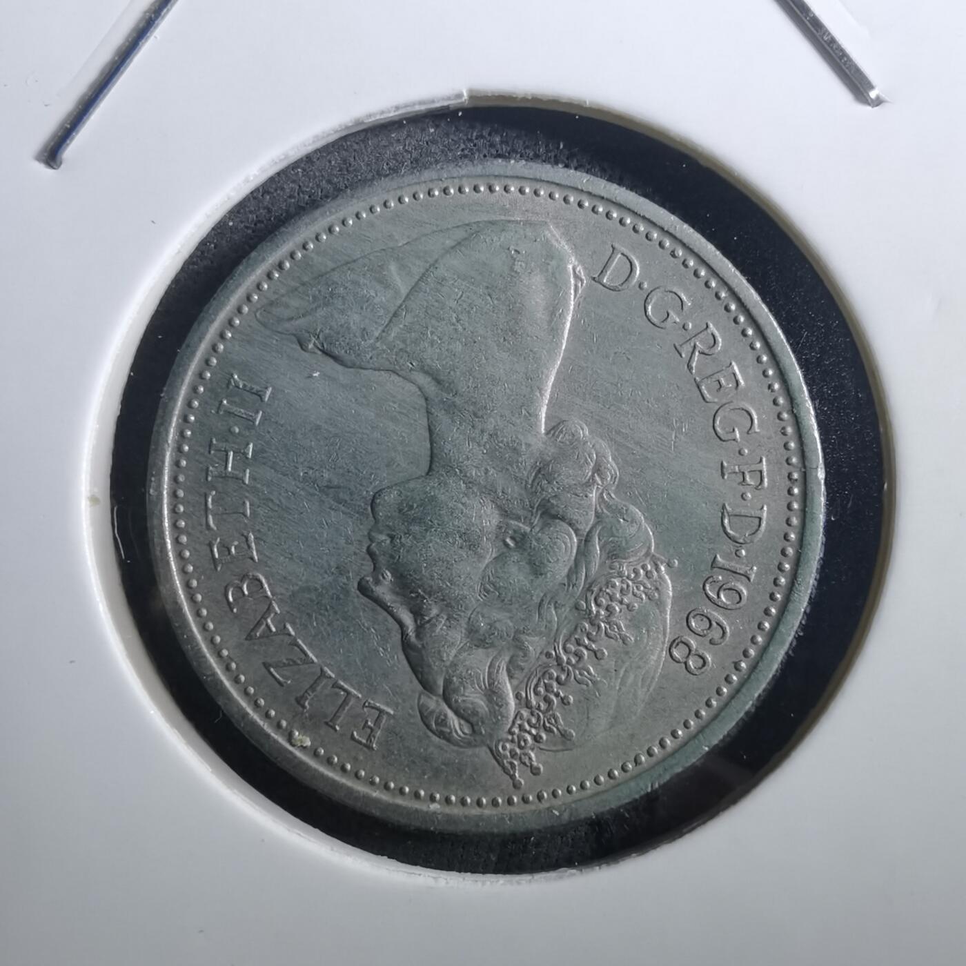 沼泽如烟--第897场 英国1968年5便士