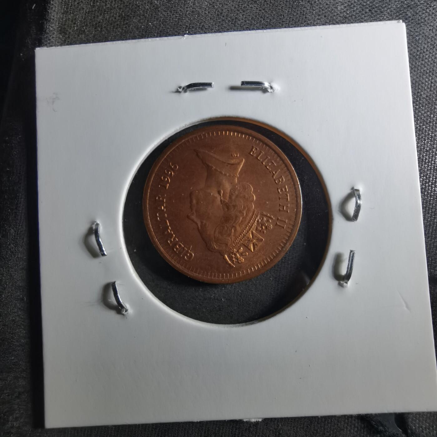 沼泽如烟--第898场 直布罗陀1996年1便士