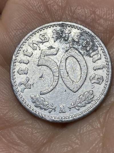 2025年第一百二十六场(总第一百五十二场）外国好品散币(免佣金) - 少见–德意志第三帝国1935年50芬尼(A标，柏林造)