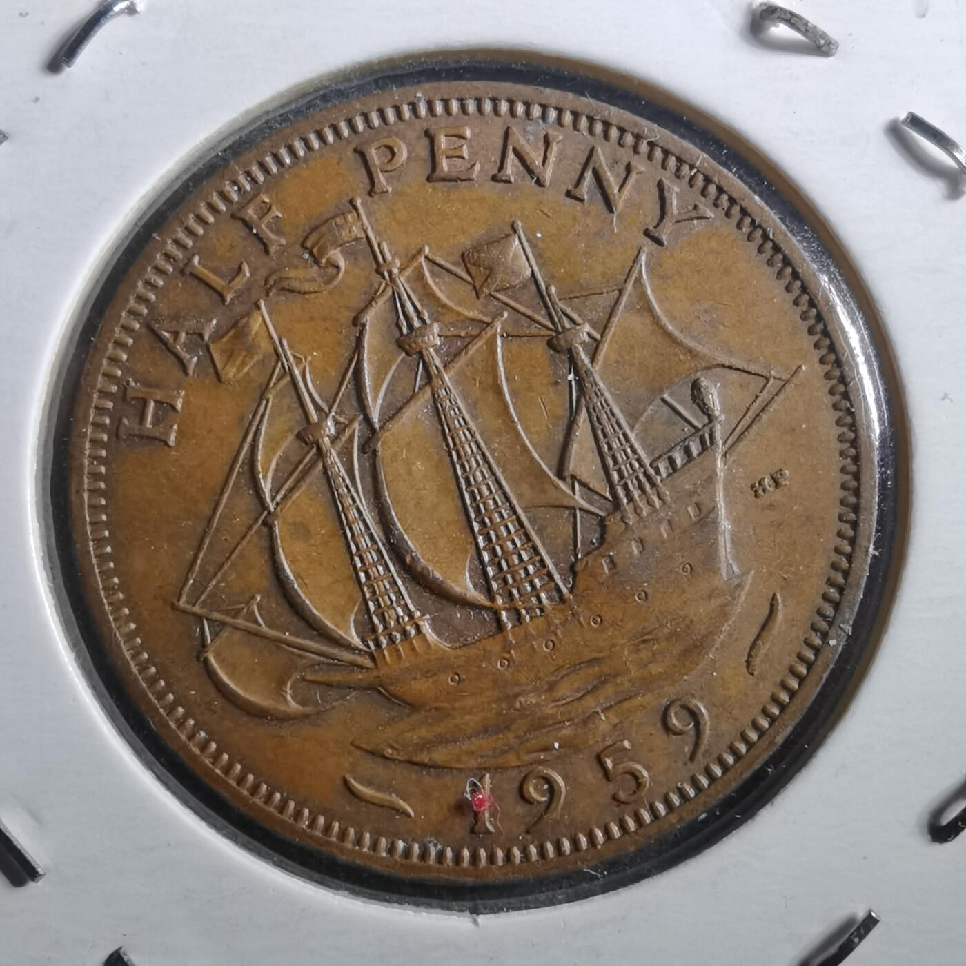 沼泽如烟--第898场 英国1959年半便士