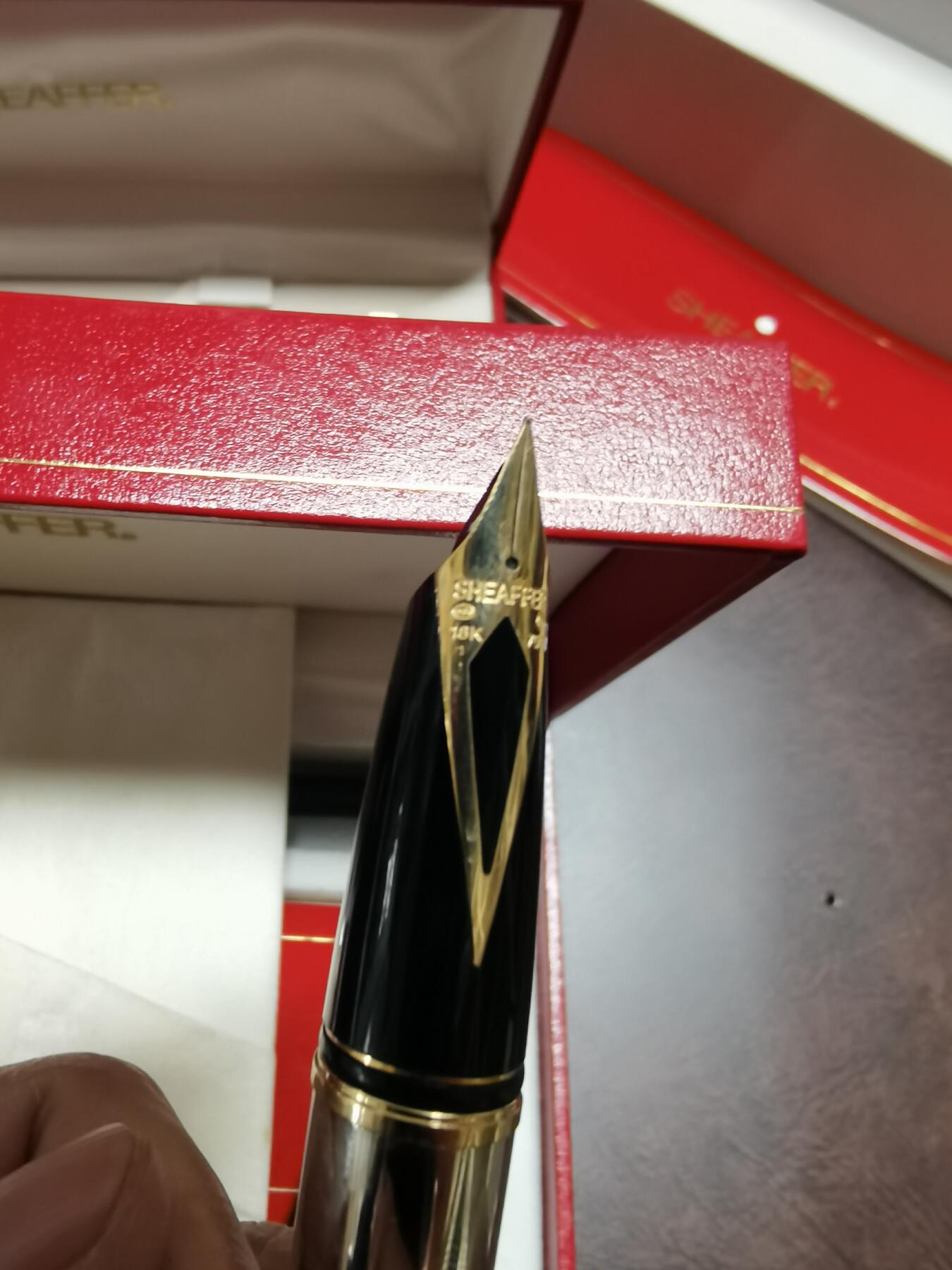 犀飞利金笔一对套装原盒