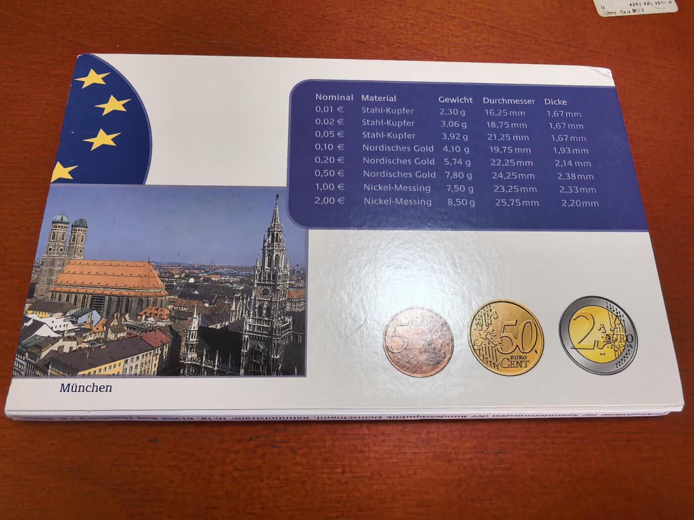 长老汇蛇年精选第七十二场拍卖 2004D德国欧元8枚精制套装，含原厂外纸