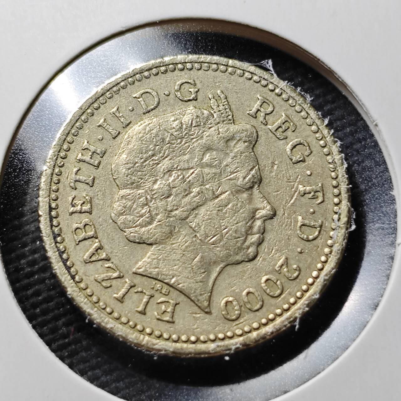 KK钱币收藏小铺  第367场  2月预留时间 周末发货  英国1镑 龙