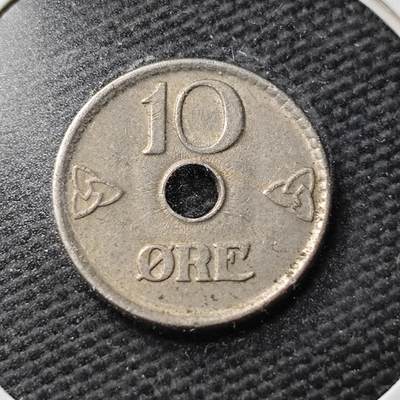 KK钱币收藏小铺  第367场  2月预留时间 周末发货 -  1949挪威10欧尔