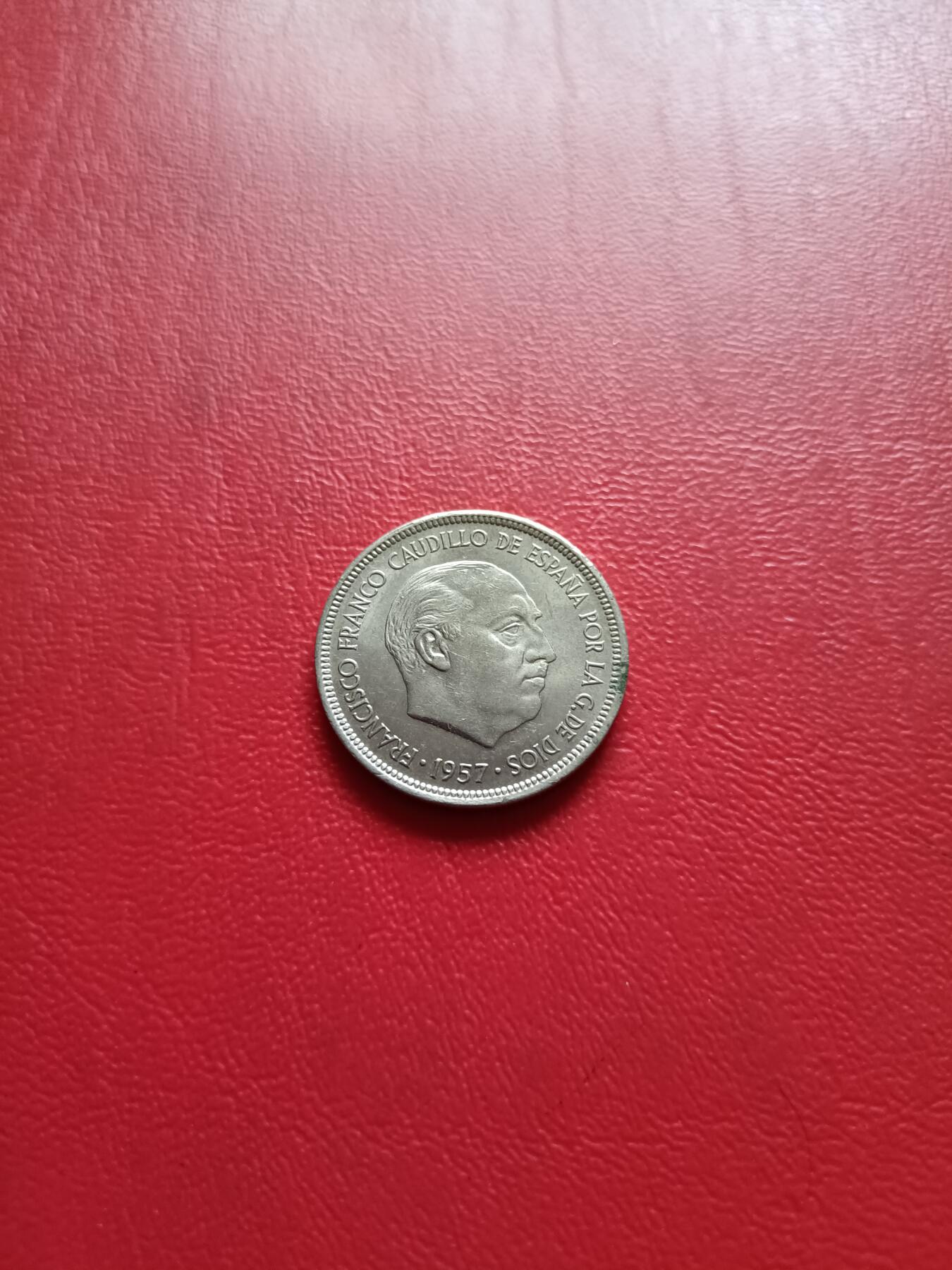 【云涧收藏】第七十八场 西班牙1957版5比塞塔