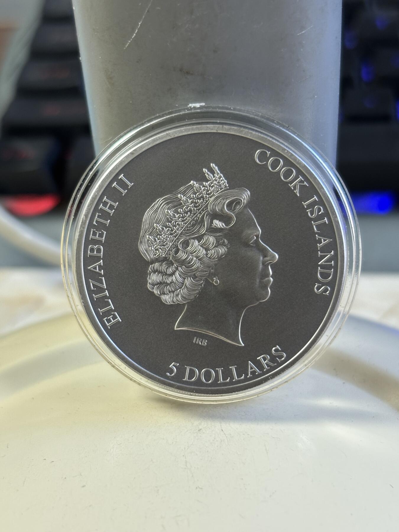 第181期拍卖 库克2020年困境与迷茫1盎司高浮雕纪念银币，999银，发行999枚