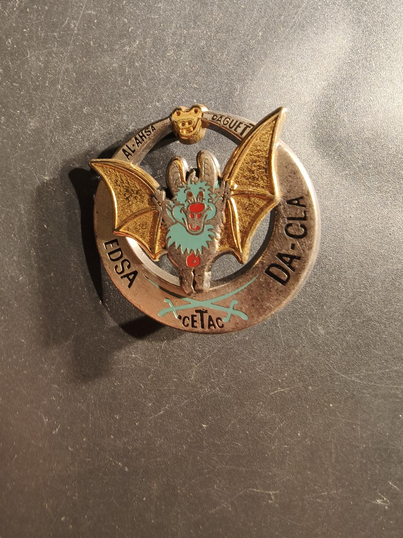 老王徽章第162期  法国海湾战争“达盖行动”驻沙特阿拉伯战斗训练中心证章