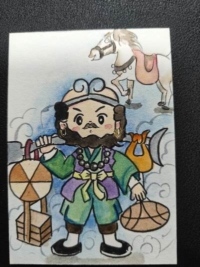 天玑星卡拍第136期《11.10周一截拍》持续收拍收评中 满赠卡需备注 - 【手绘卡】小火柴 西游 沙悟净 手绘卡