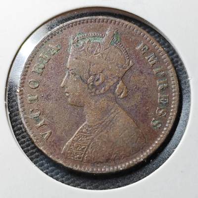 KK钱币收藏小铺  第367场  2月预留时间 周末发货 -  1893英属印度铜币