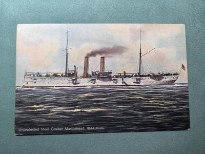 盛世勋华——号角文化勋章邮票专场拍卖第287期 - 美国二战时期军舰专题明信片 无防护巡洋舰