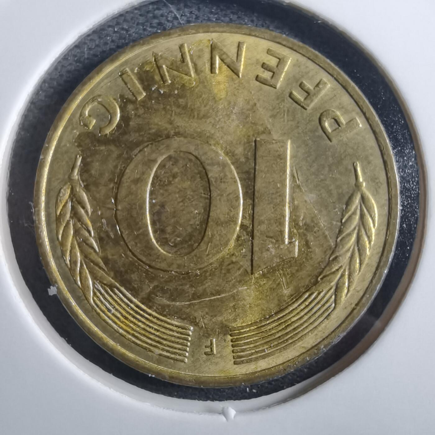 沼泽如烟--第897场 德国1977年10芬尼