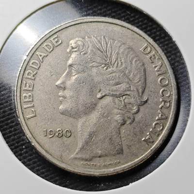 KK钱币收藏小铺  第367场  2月预留时间 周末发货 -  1980葡萄牙25埃斯库多镍币
