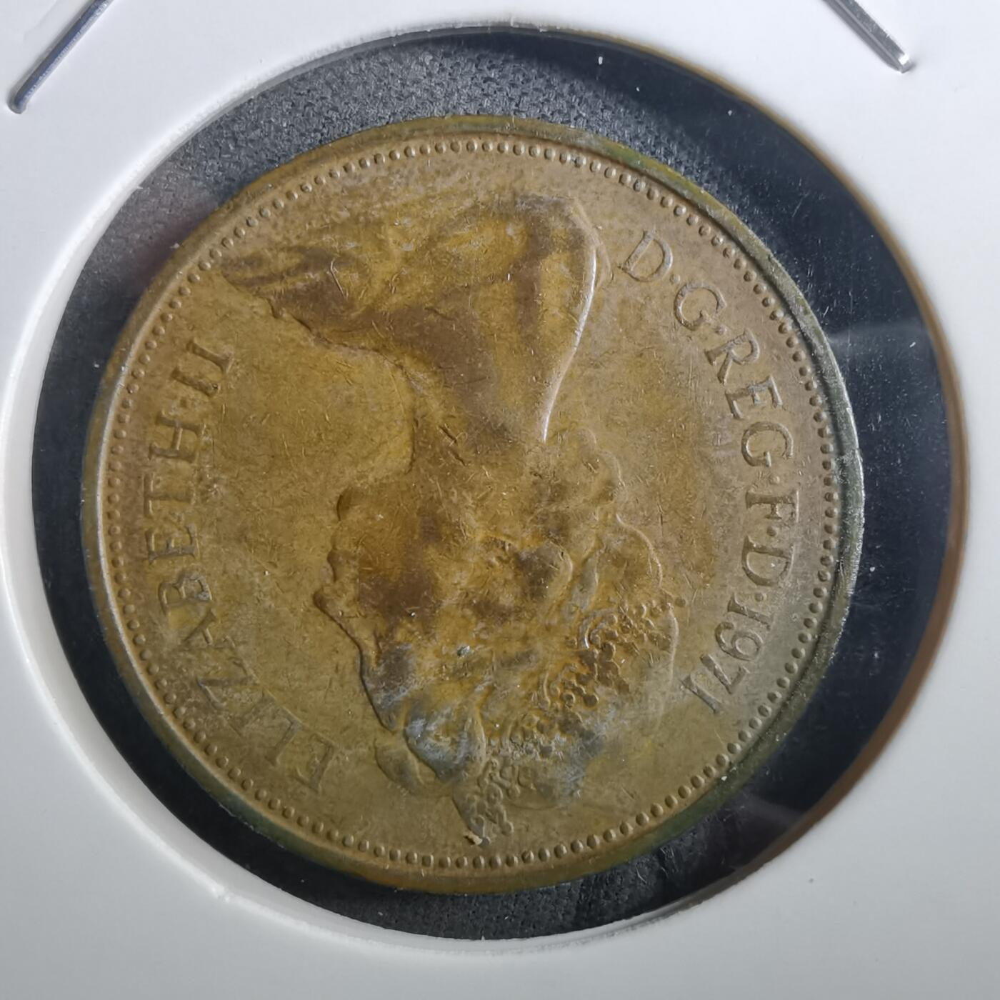 沼泽如烟--第897场 英国1971年2便士