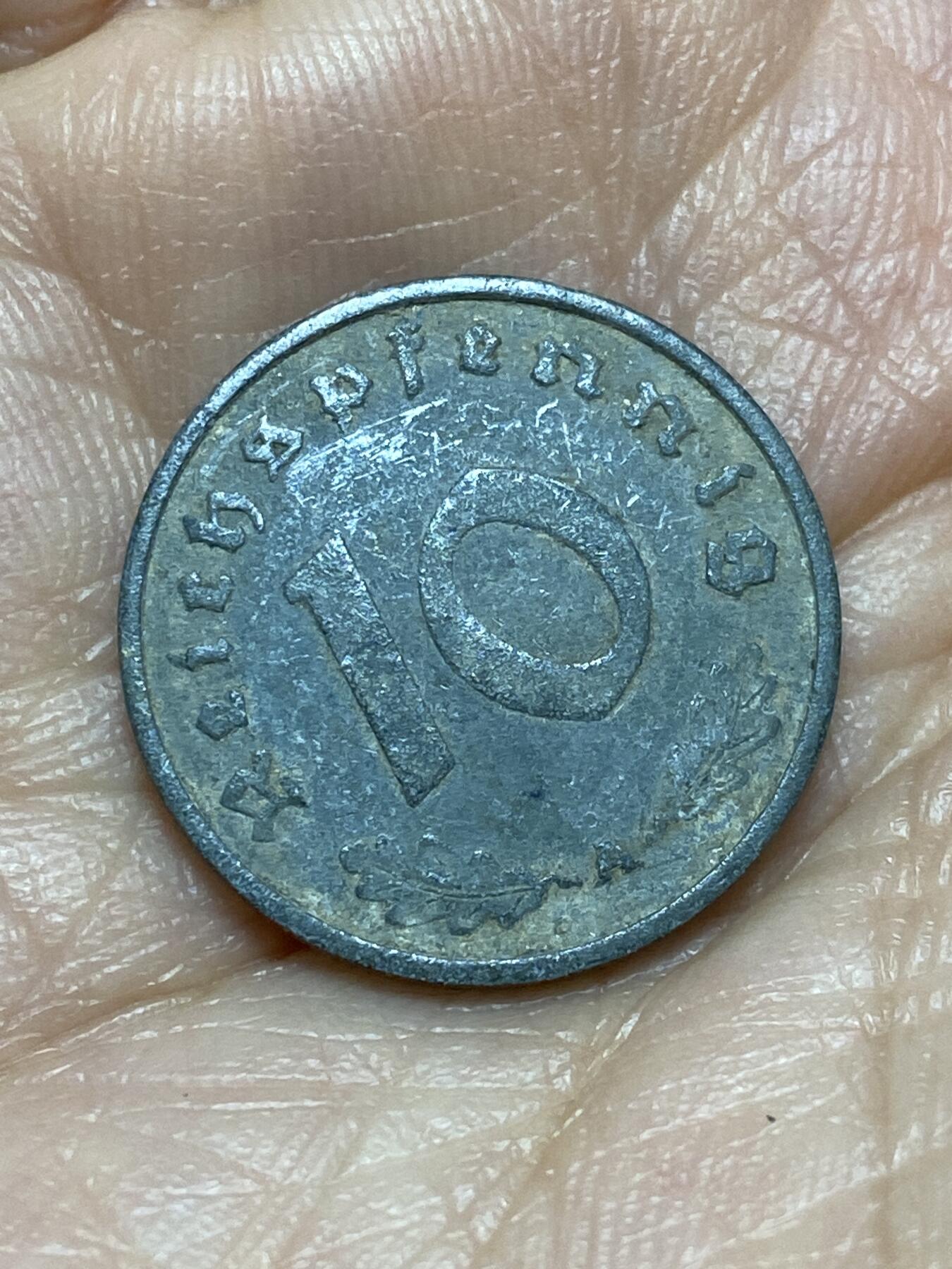 2025年第一百二十六场(总第一百五十二场）外国好品散币(免佣金) 德意志第三帝国1941年10芬尼(A标，柏林造)