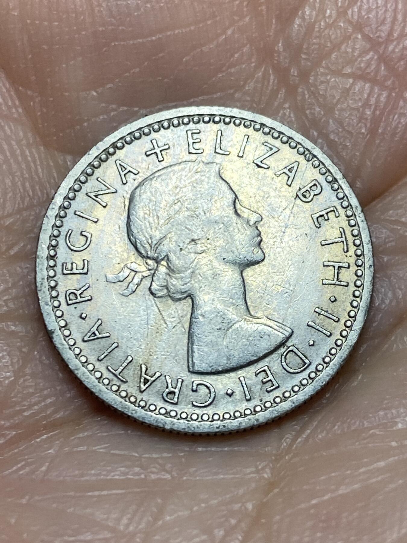 2025年第一百二十六场(总第一百五十二场）外国好品散币(免佣金) 英国🇬🇧1961年6便士(伊丽莎白二世青年桂冠第二版)