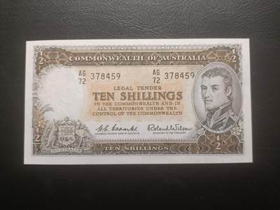 2025十一月第三期，总201期 - 澳大利亚1939版10先令AUNC，探险家佛林德斯和老国会大楼