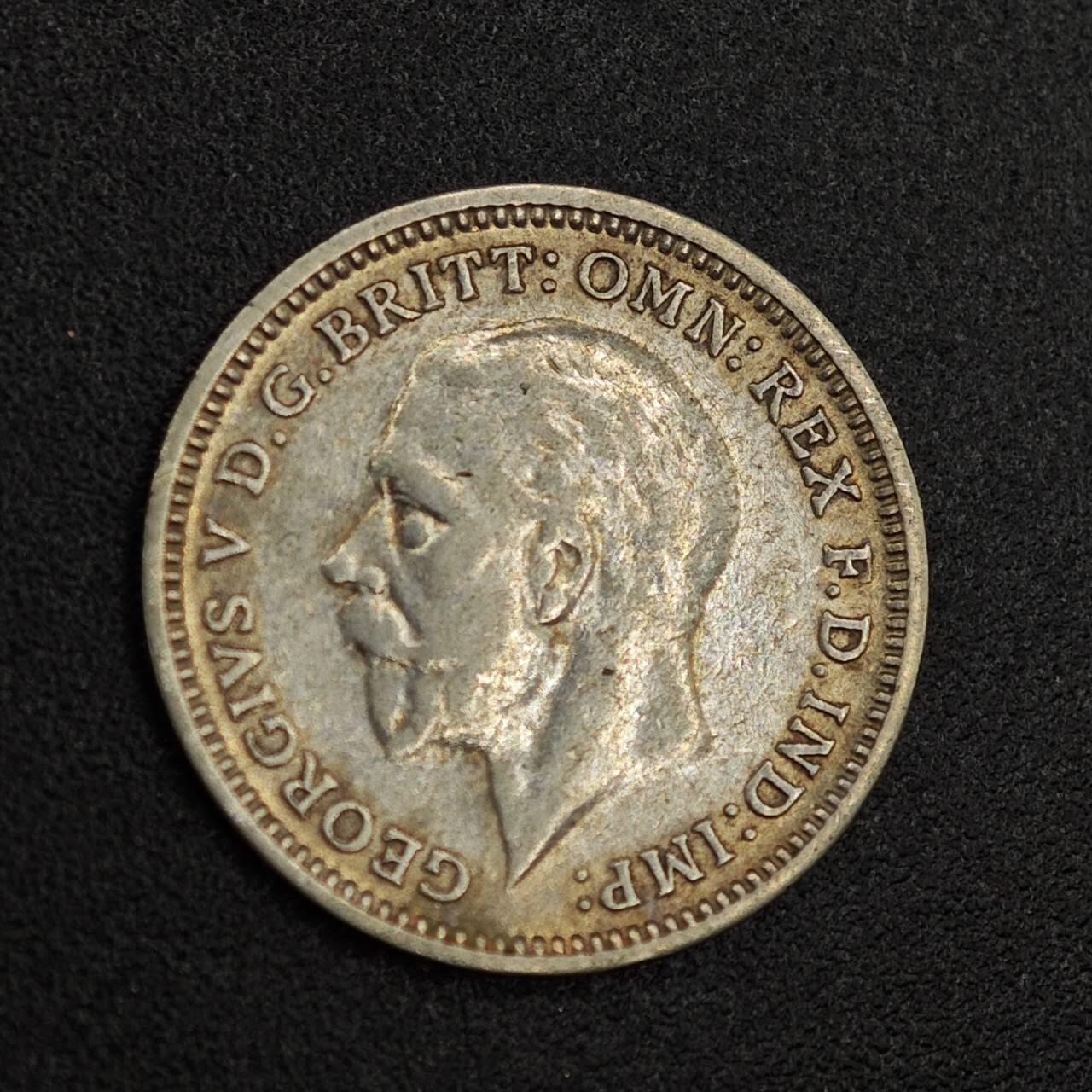 【淘币小摊】实时拍第七百九十三拍   散币场   满百包邮可预留二周 每周一统一发货   英国1931年乔治五世3便士银币