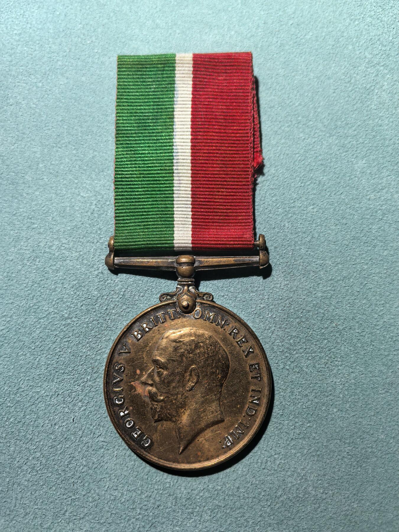 盛世勋华——号角文化勋章邮票专场拍卖第287期 英国一战商船运输奖章 带刻名 授予一战期间冒着德国潜艇攻击风险在上海运输的商船船员，少见品种