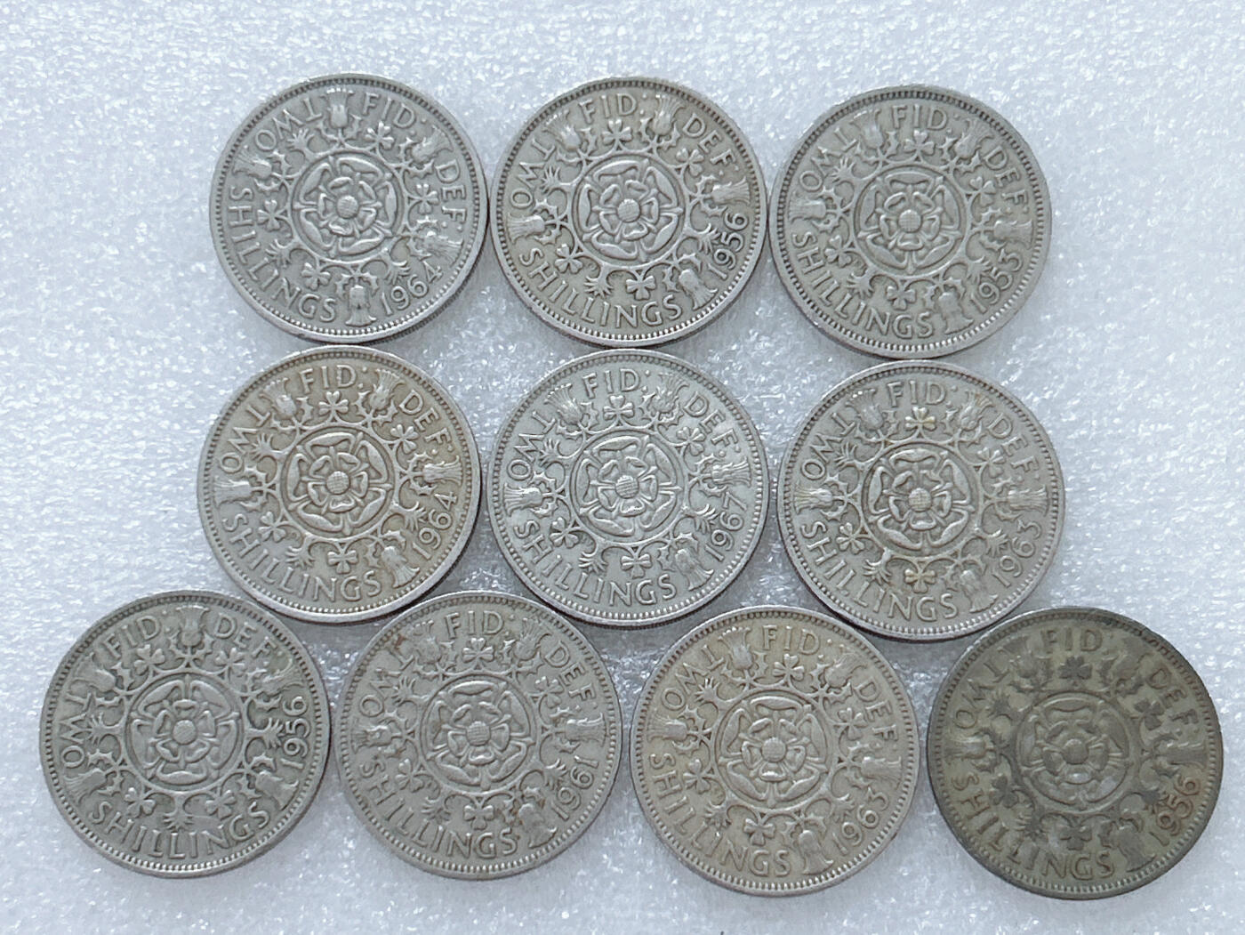 第一海外回流一元起拍收藏 散集专场  第264期 英国2先令硬币 10枚