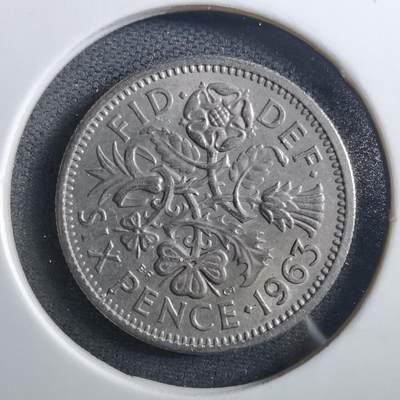 沼泽如烟--第897场 - 英国1963年6便士