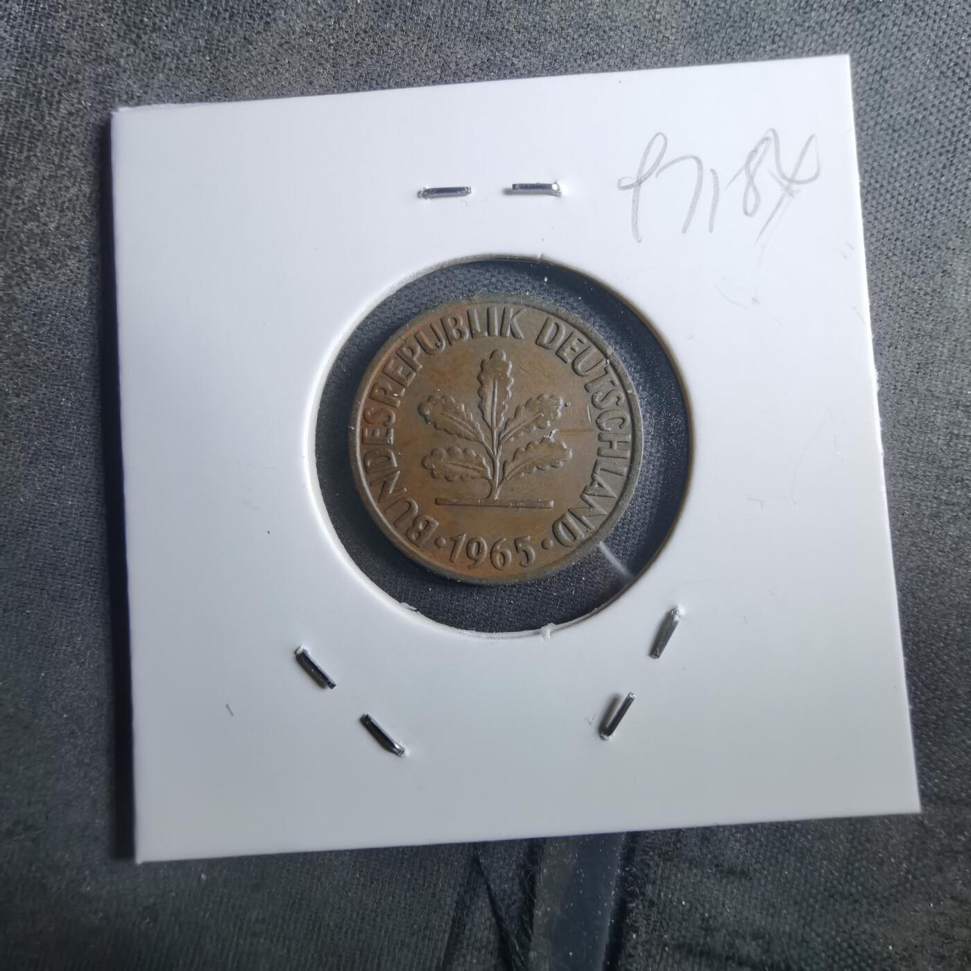 沼泽如烟--第897场 德国1965年2芬尼