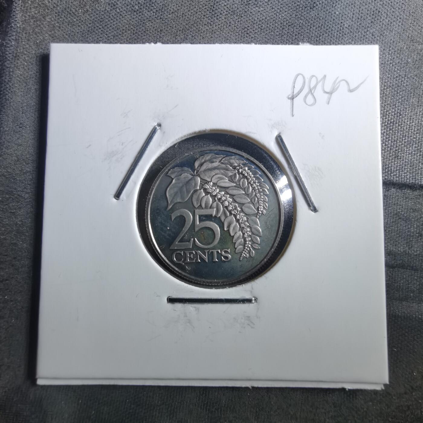 沼泽如烟--第898场 多巴哥1975年25分精制币