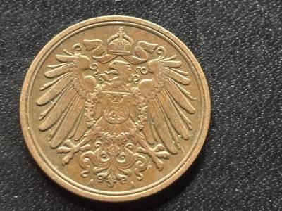 邮泉阁限时拍卖第三十五场 德国硬币专场（硬币在国外。请付邮费6元。） 德意志帝国1900年1芬尼A版