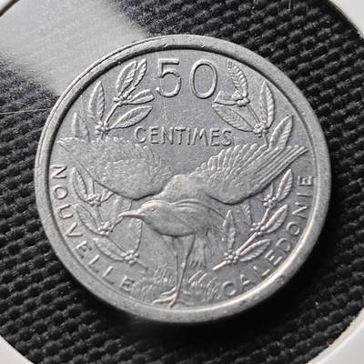 KK钱币收藏小铺  第367场  2月预留时间 周末发货 -  1949法属新喀里多尼亚50分