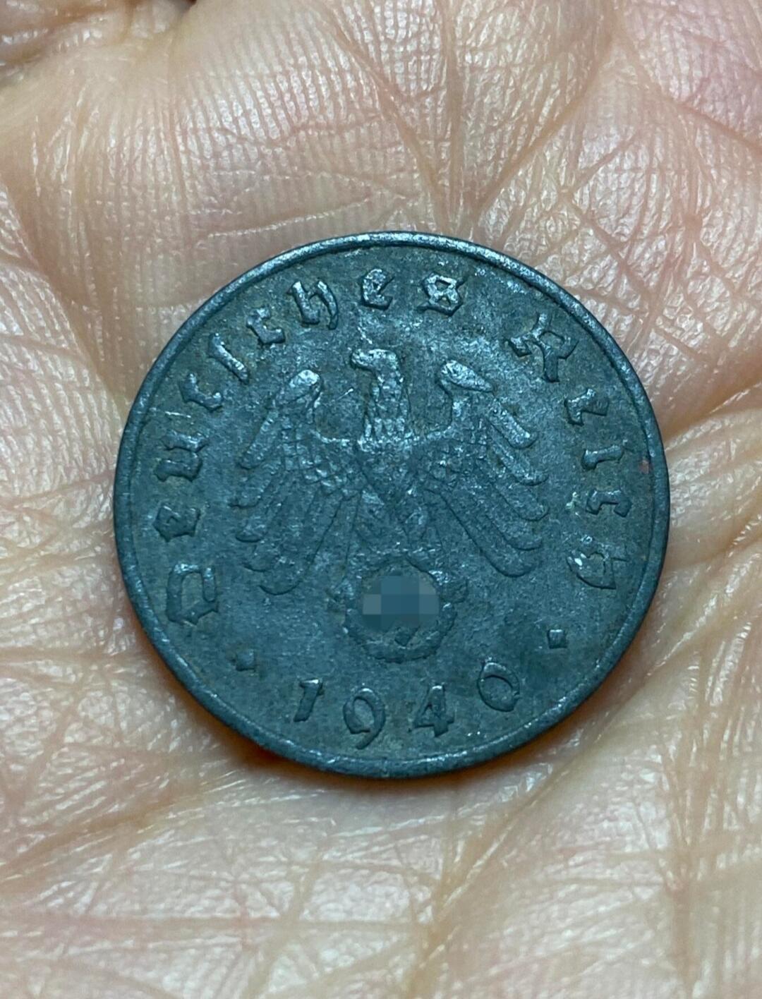 2025年第一百二十六场(总第一百五十二场）外国好品散币(免佣金) 德意志第三帝国1940年10芬尼(G标，卡尔斯鲁厄造)