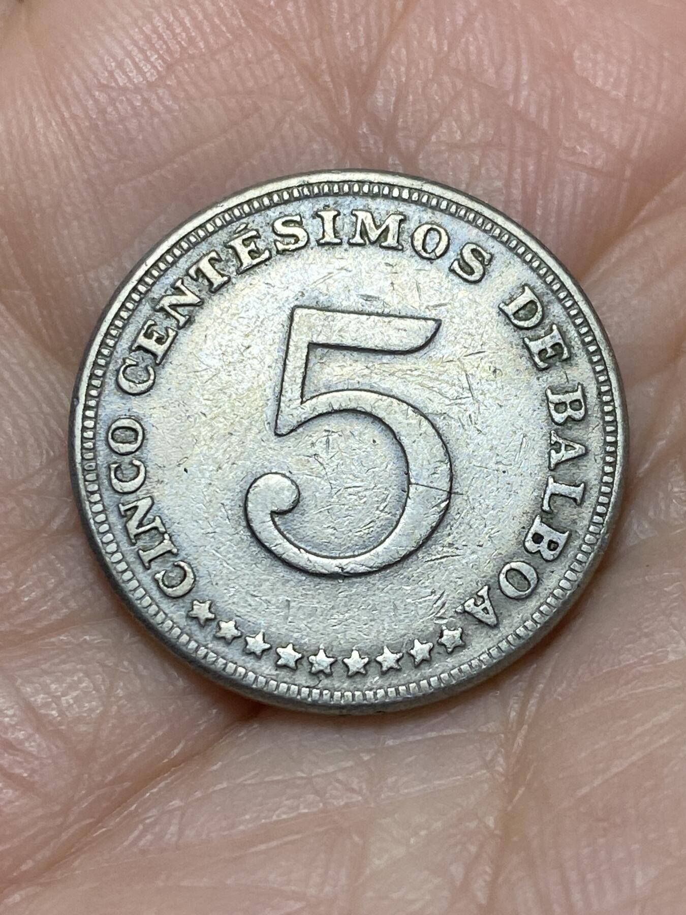 2025年第一百二十六场(总第一百五十二场）外国好品散币(免佣金) 巴拿马🇵🇦1968年5分