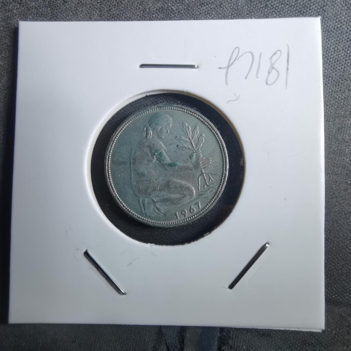 沼泽如烟--第897场 德国1967年50芬尼