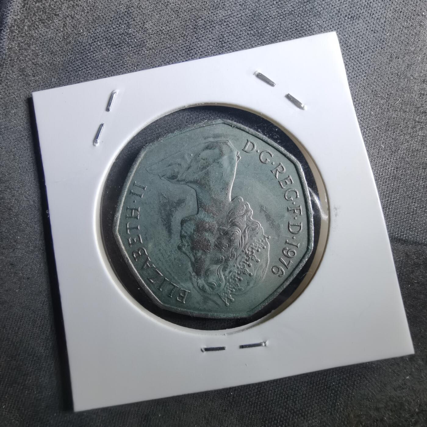 沼泽如烟--第897场 英国1976年50便士