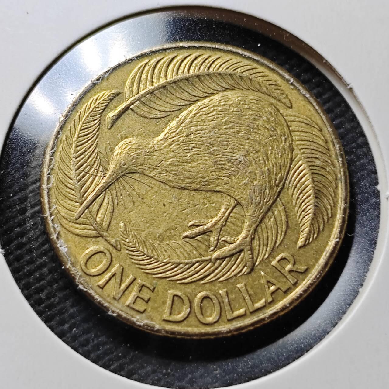 KK钱币收藏小铺  第367场  2月预留时间 周末发货  新西兰1元