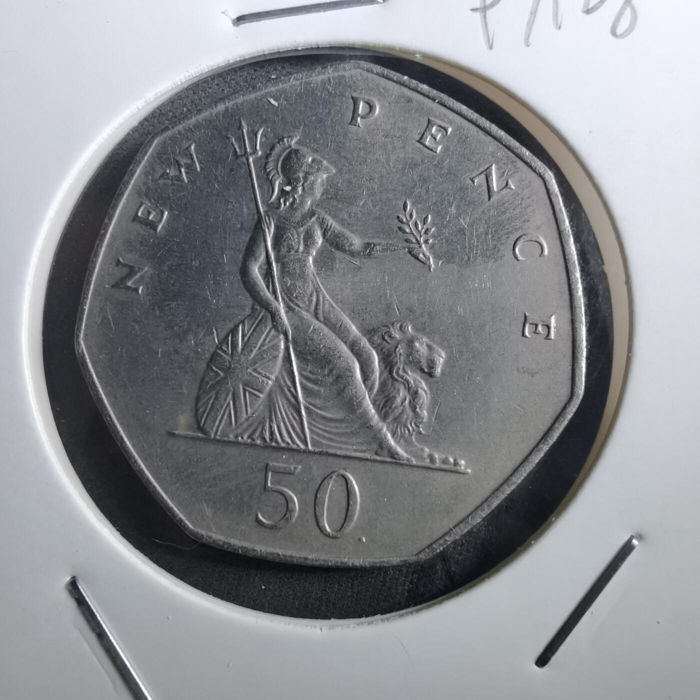 沼泽如烟--第897场 英国1976年50便士