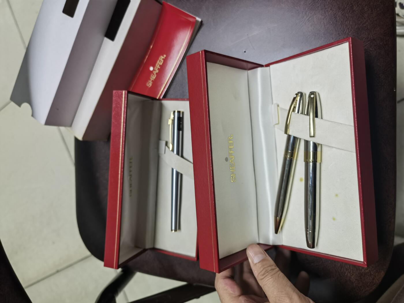 犀飞利金笔一对套装原盒