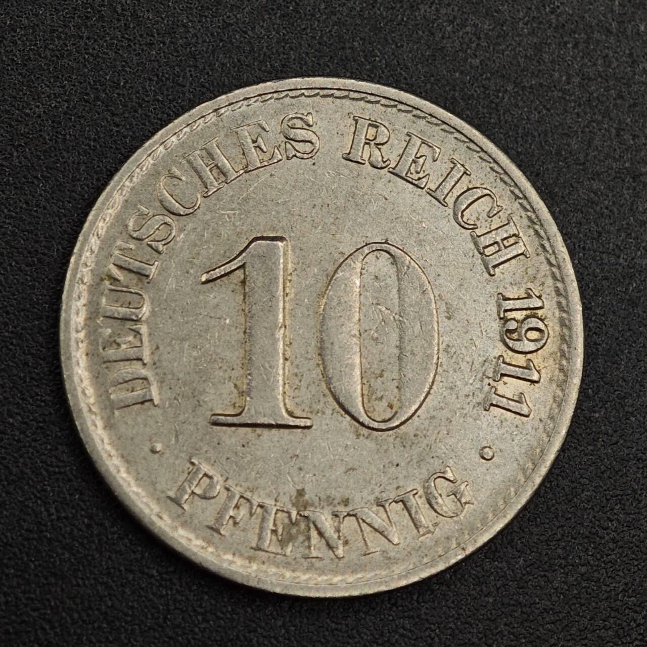 【淘币小摊】实时拍第七百九十三拍   散币场   满百包邮可预留二周 每周一统一发货   德国1911年5芬妮镍币