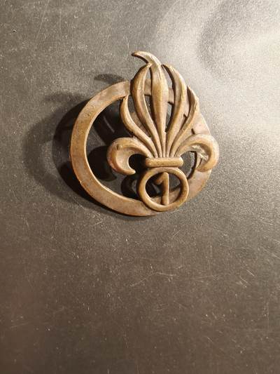 老王徽章第162期 -  法国外籍军团第1步兵团贝雷帽徽