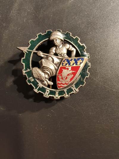 老王徽章第162期 - 法国陆军第1铁路运输团证章 