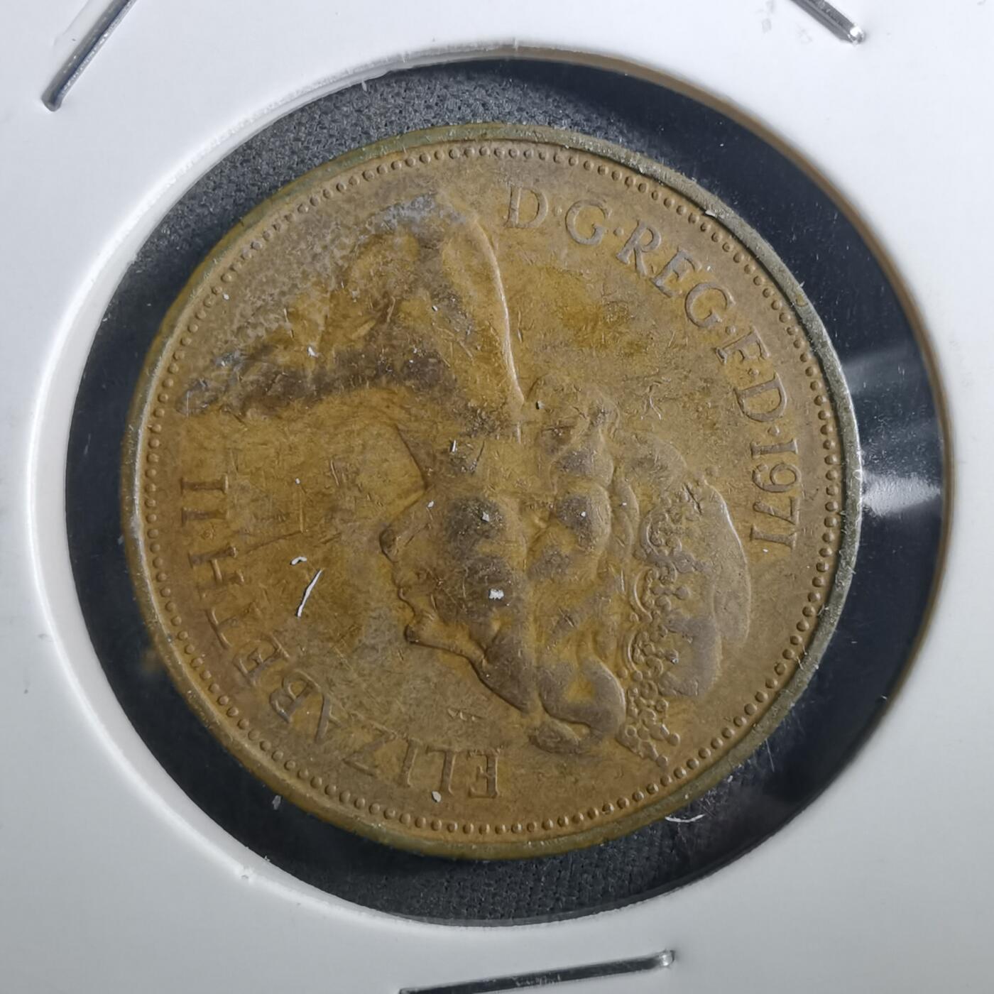 沼泽如烟--第897场 英国1971年2便士