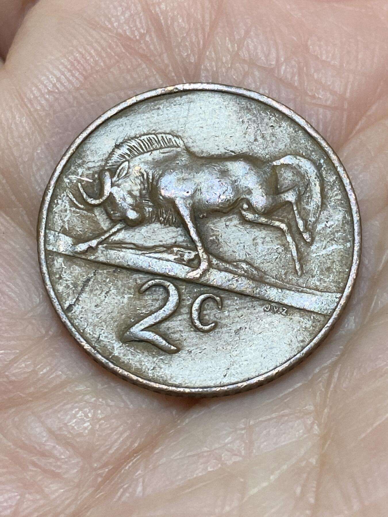 2025年第一百二十六场(总第一百五十二场）外国好品散币(免佣金) 南非🇿🇦1966年2分(独立后第二套，布尔语版)