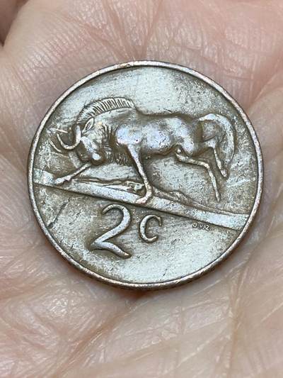 2025年第一百二十六场(总第一百五十二场）外国好品散币(免佣金) - 南非🇿🇦1966年2分(独立后第二套，布尔语版)