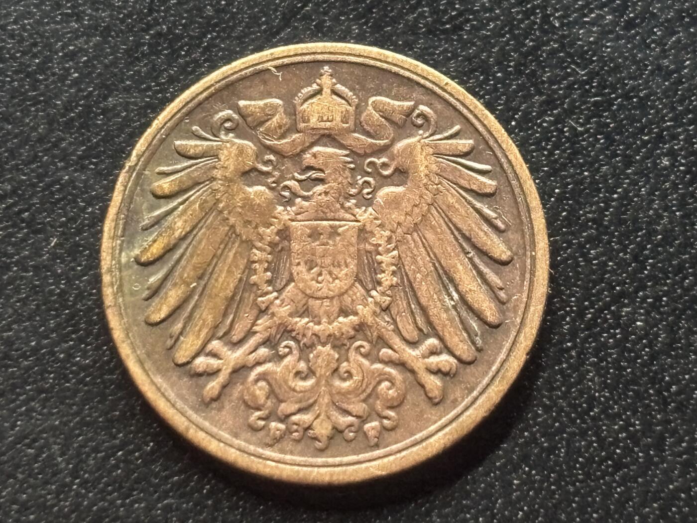 邮泉阁限时拍卖第三十五场 德国硬币专场（硬币在国外。请付邮费6元。） 德意志帝国1912年1芬尼F版