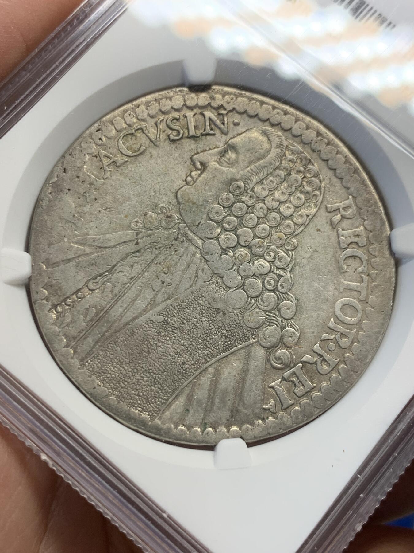 《竞宝斋》第436场 周日，周一2场连拍 （全场包邮） NGC AU50 拉古萨共和国 1768GA-DM 1泰勒 银币