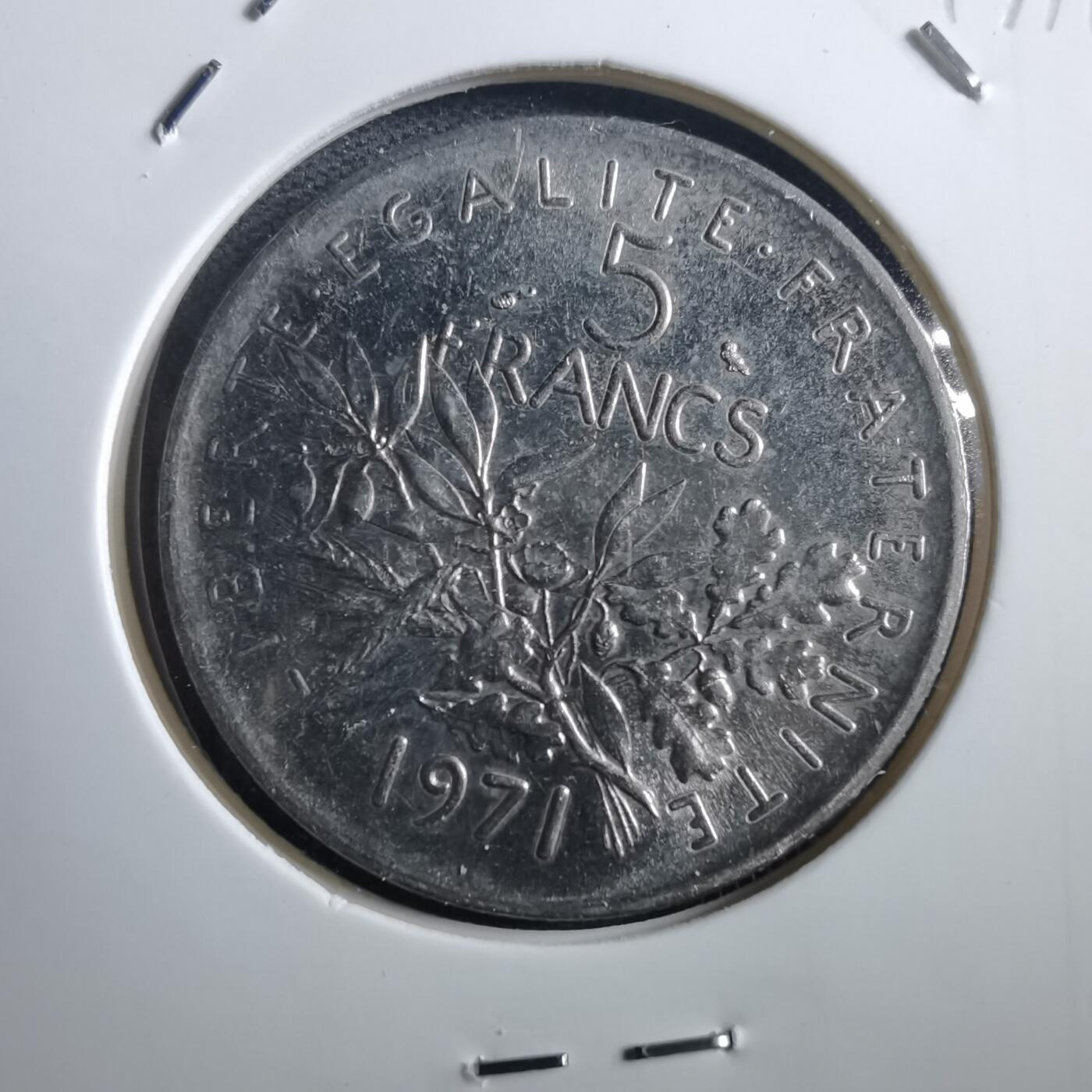 沼泽如烟--第897场 法国1971年5法郎